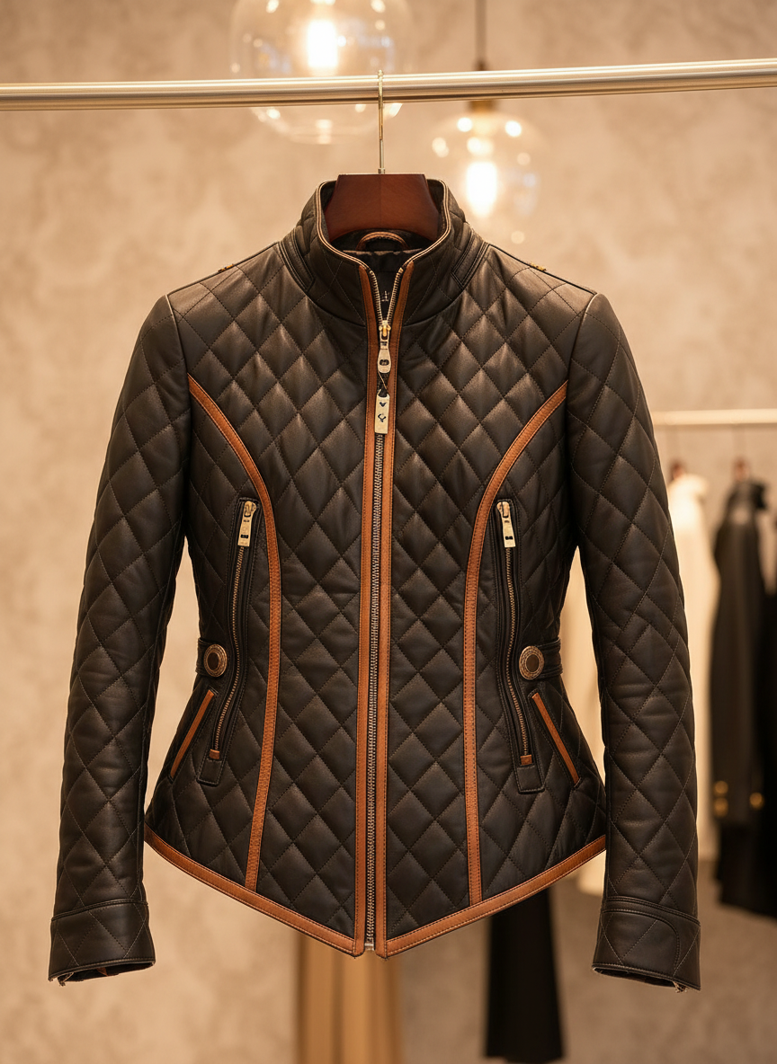 Bethany - Padded Jacket with Diamond Quilting