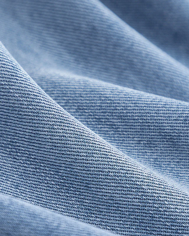 Iris™ | Denim & Camel Wool Blend Coat