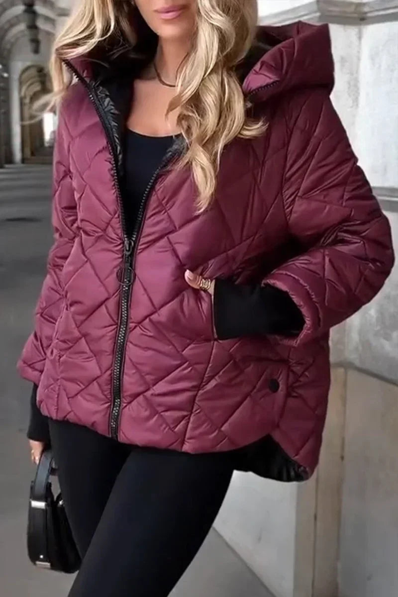 Violet – Relaxed Cotton Hooded Jacket