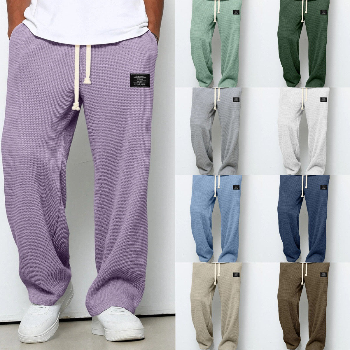 Baylor – Adjustable Waist Wide Leg Trousers