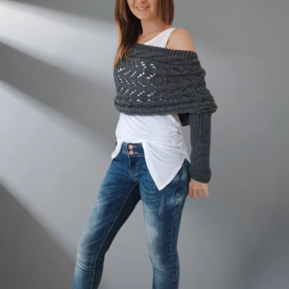 Alice – Chic and Lightweight Winter Shawl