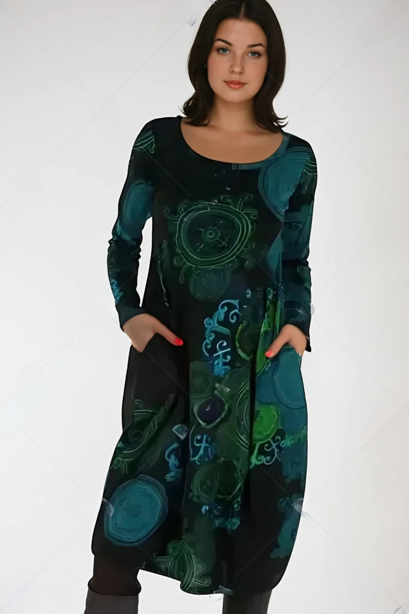 Clarissa - Boho Chic Midi Dress