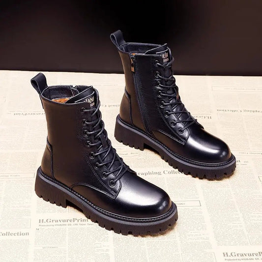 Samantha™ - Premium Leather Winter Boots