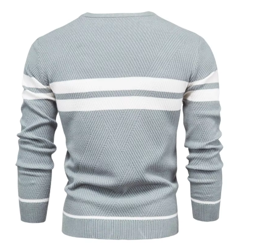 John - Trendy Men's Herringbone Pattern Sweater
