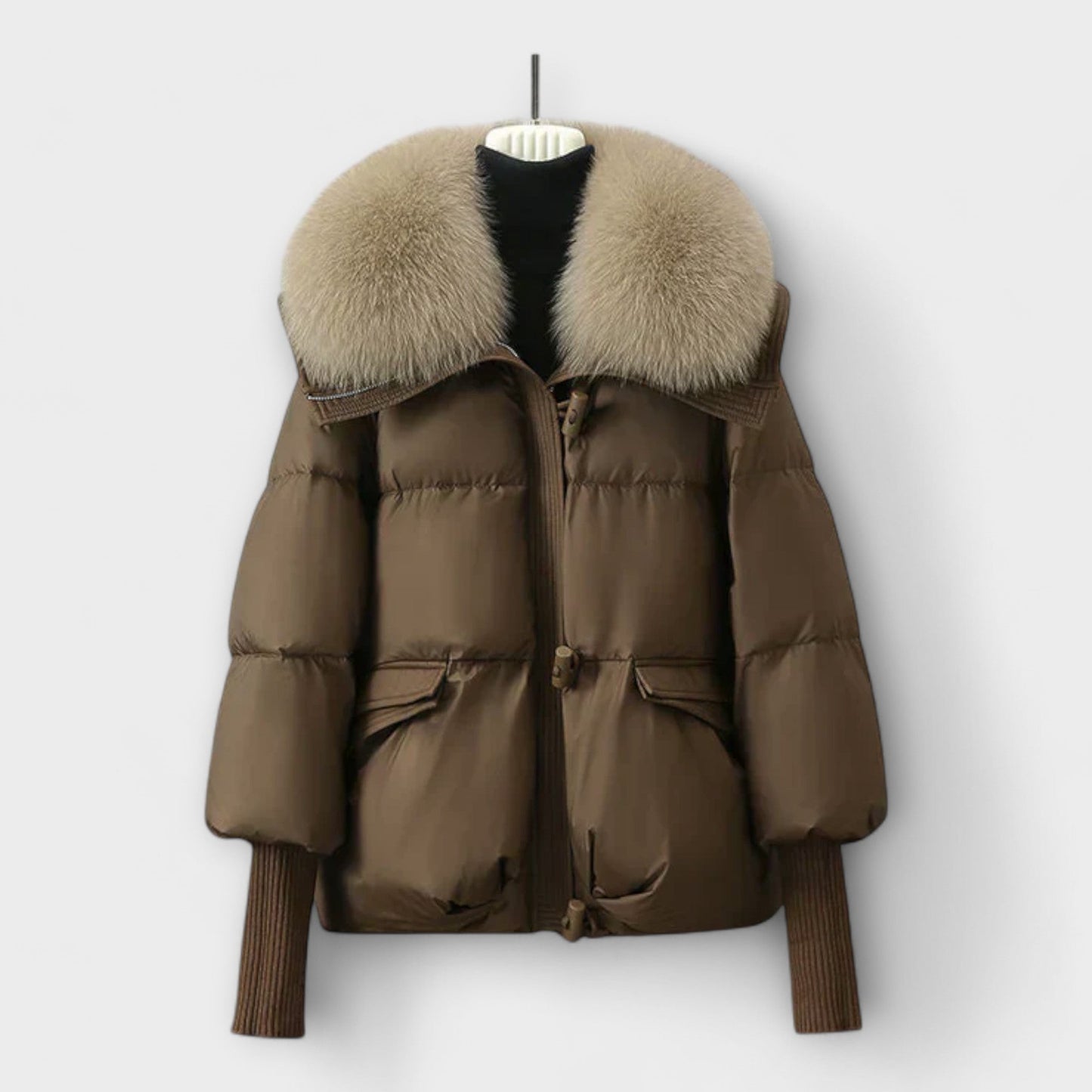 Lucyna – Chic Faux Fur Trimmed Jacket