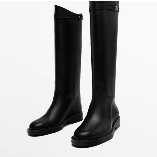 Valentina - Stylish Knee-High Leather Boots