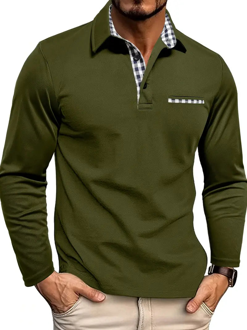 Freddie – Tailored Long-Sleeve Polo Shirt