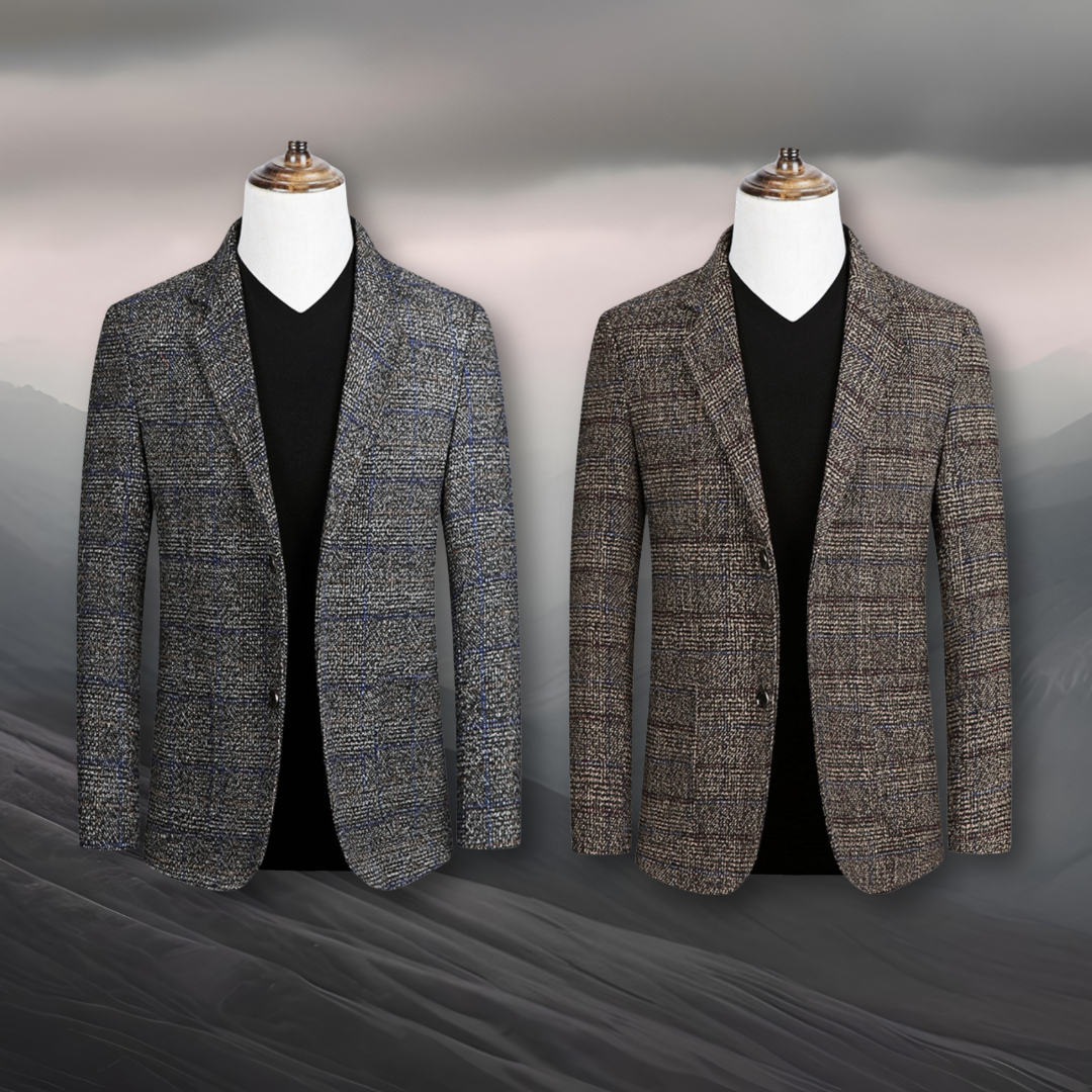 Bradley – Sophisticated Checkered Blazer