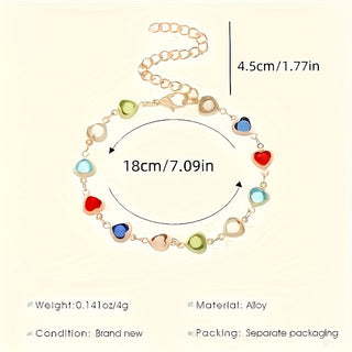 HEART-SHAPED GOLD BRACELET