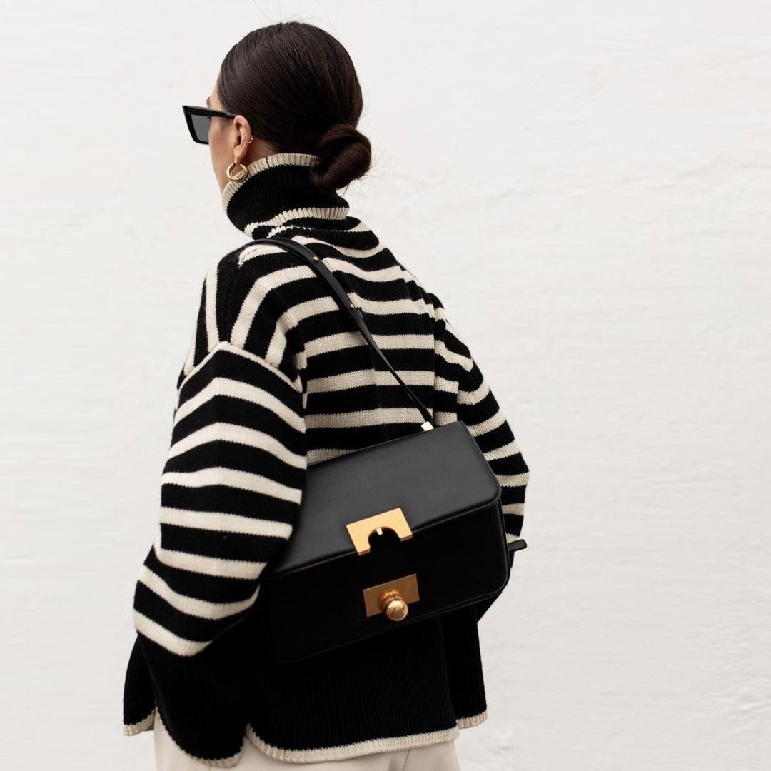 Calla – Stylish Striped Casual Knit Sweater