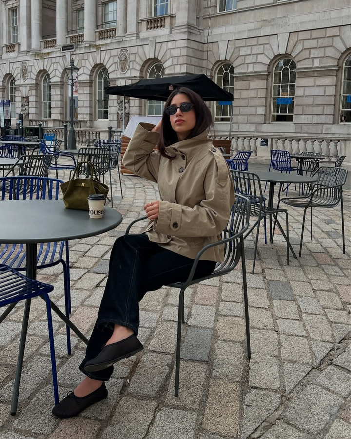 Millie – Chic Cropped Trench Coat for Effortless Autumn Style