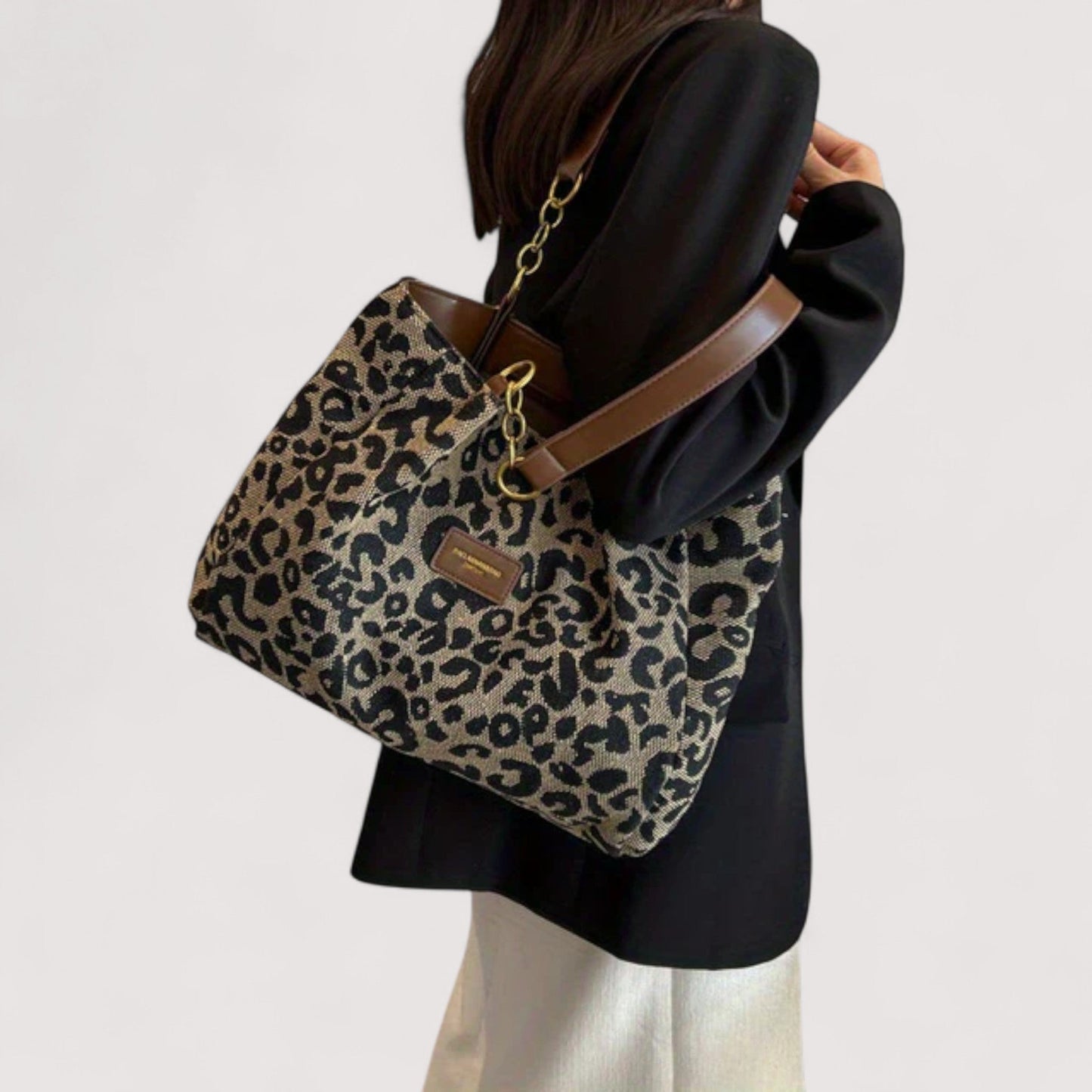 Leopard Canvas Shopping Bag