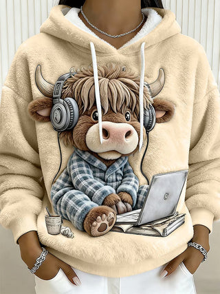 Maisie – Comfy Highland Cow Hoodie