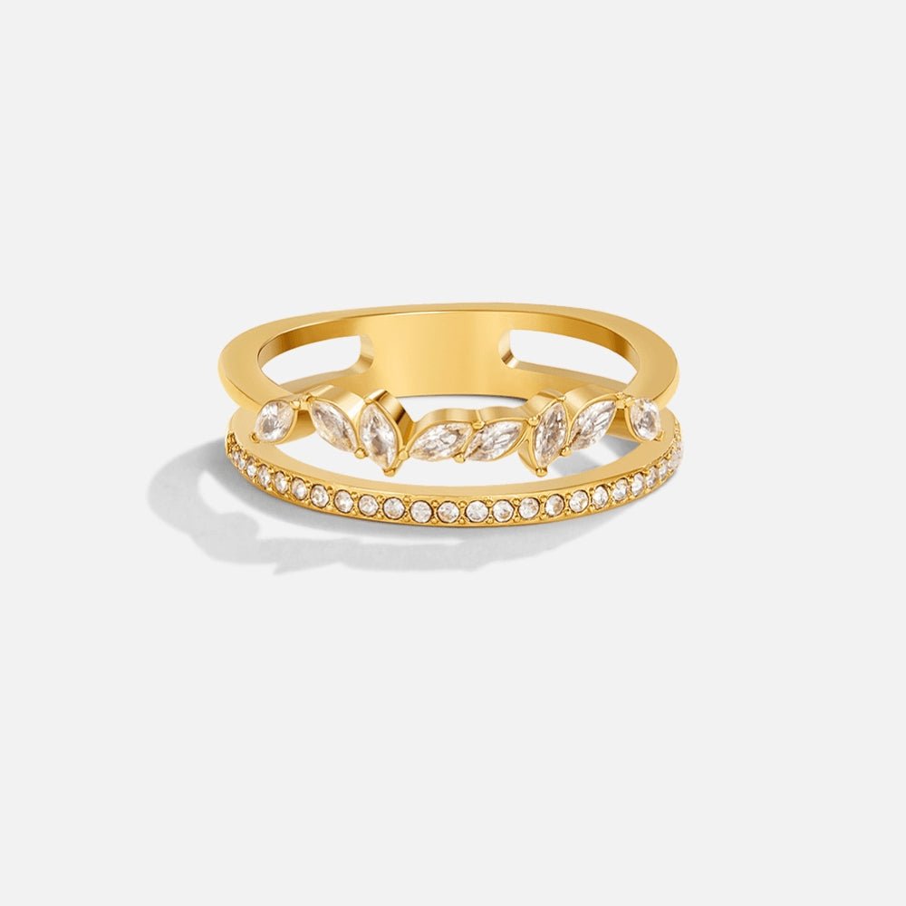 Gold Crystal Ring