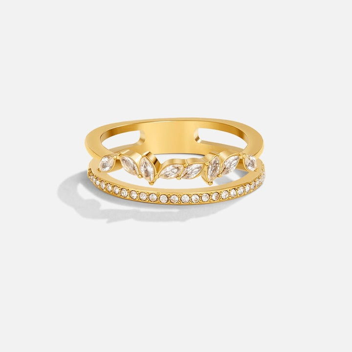 Gold Crystal Ring