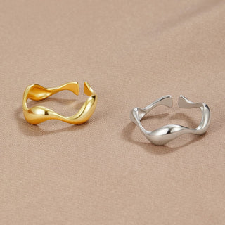 Gold Wave Ring