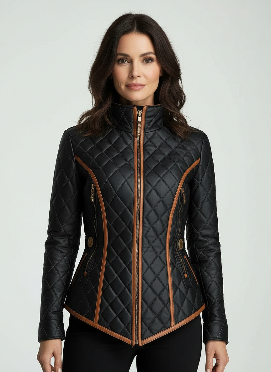 Bethany - Padded Jacket with Diamond Quilting