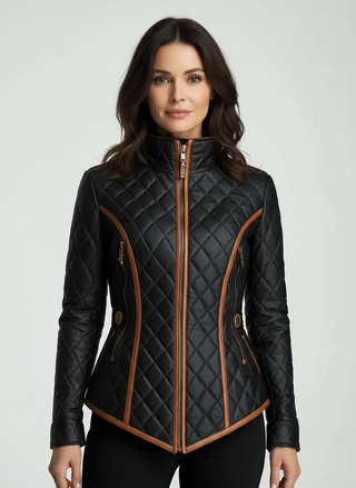Bethany - Padded Jacket with Diamond Quilting