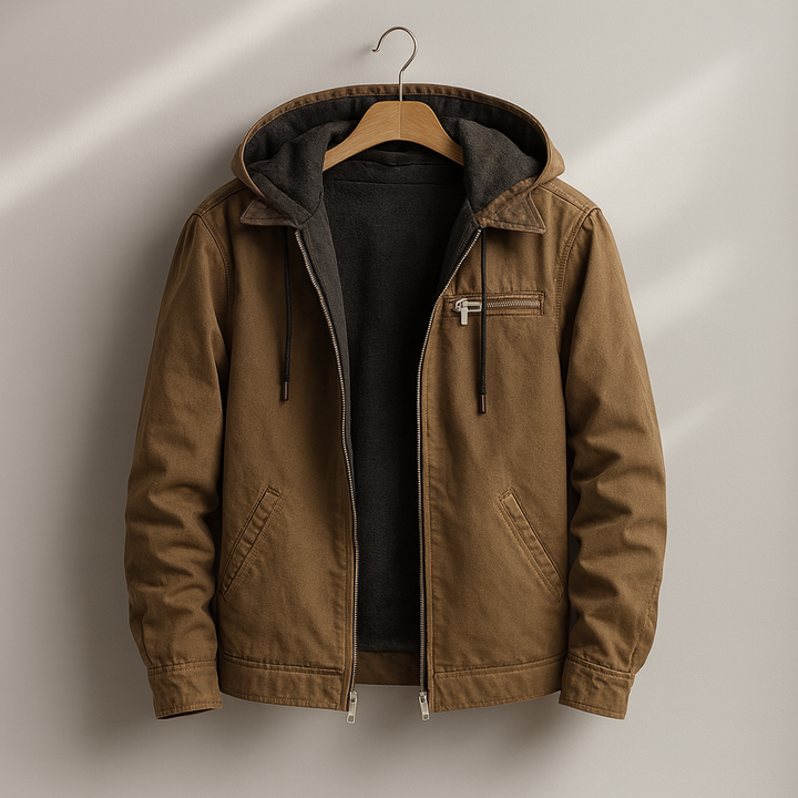 Percy – Sherpa-Lined Canvas Jacket