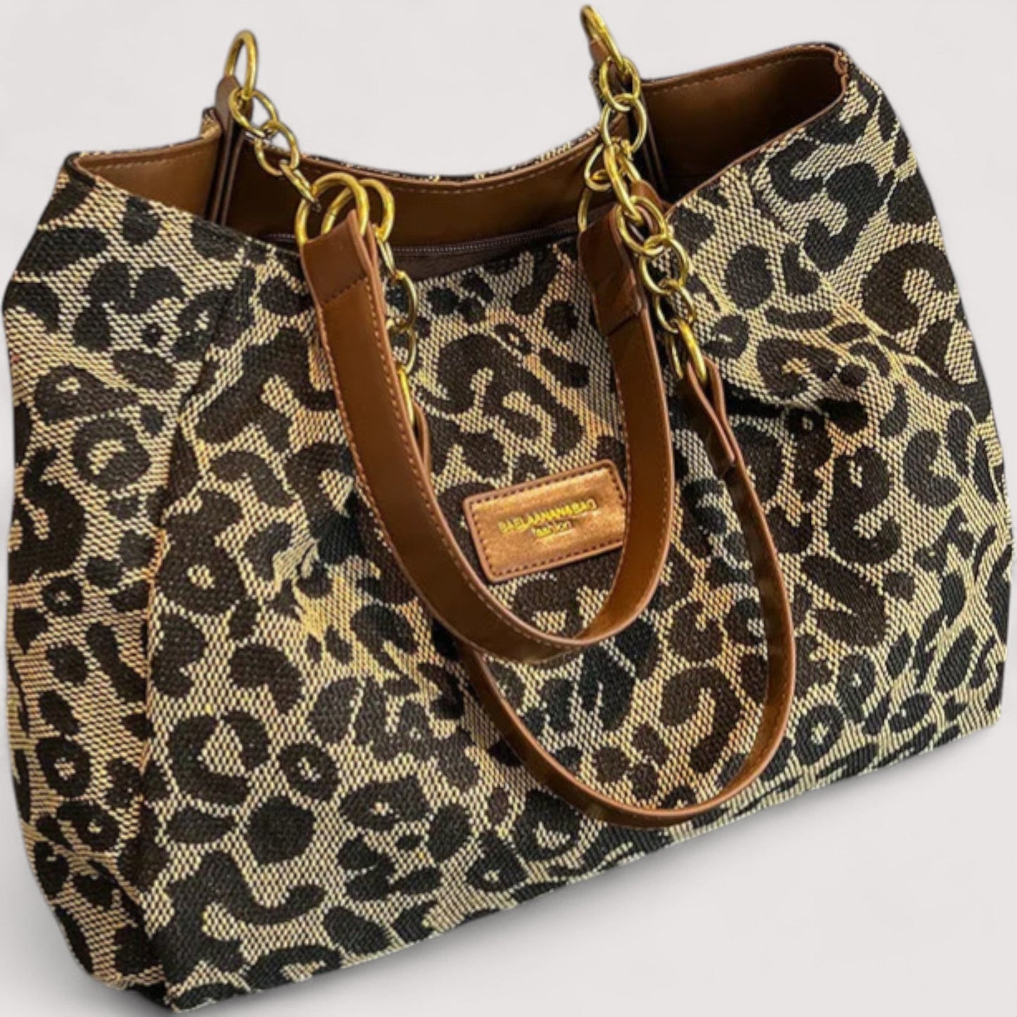 Leopard Canvas Shopping Bag