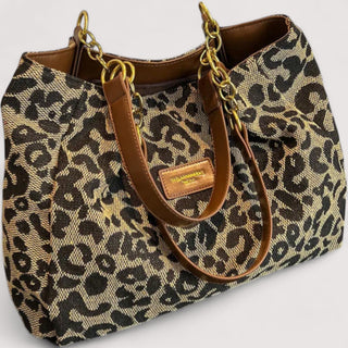 Leopard Canvas Shopping Bag