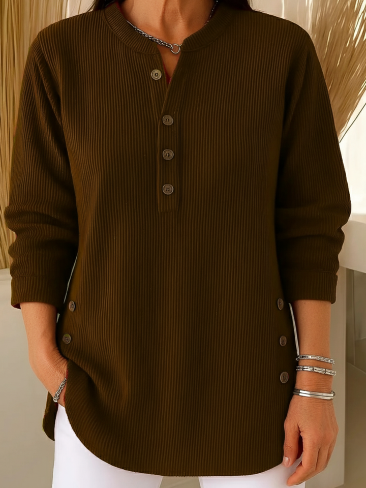 Evadne – Classic Long-Sleeve Knit Sweater