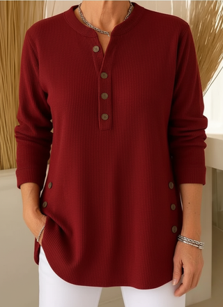 Evadne – Classic Long-Sleeve Knit Sweater