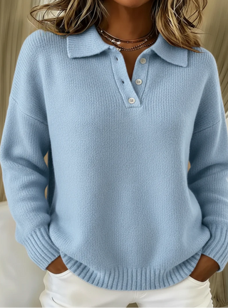 Harper – Cozy Knit Polo Sweater