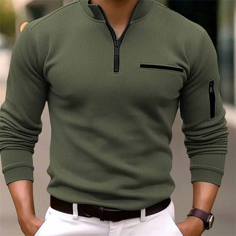 Jordan – Effortlessly Stylish Long Sleeve Zip Shirt