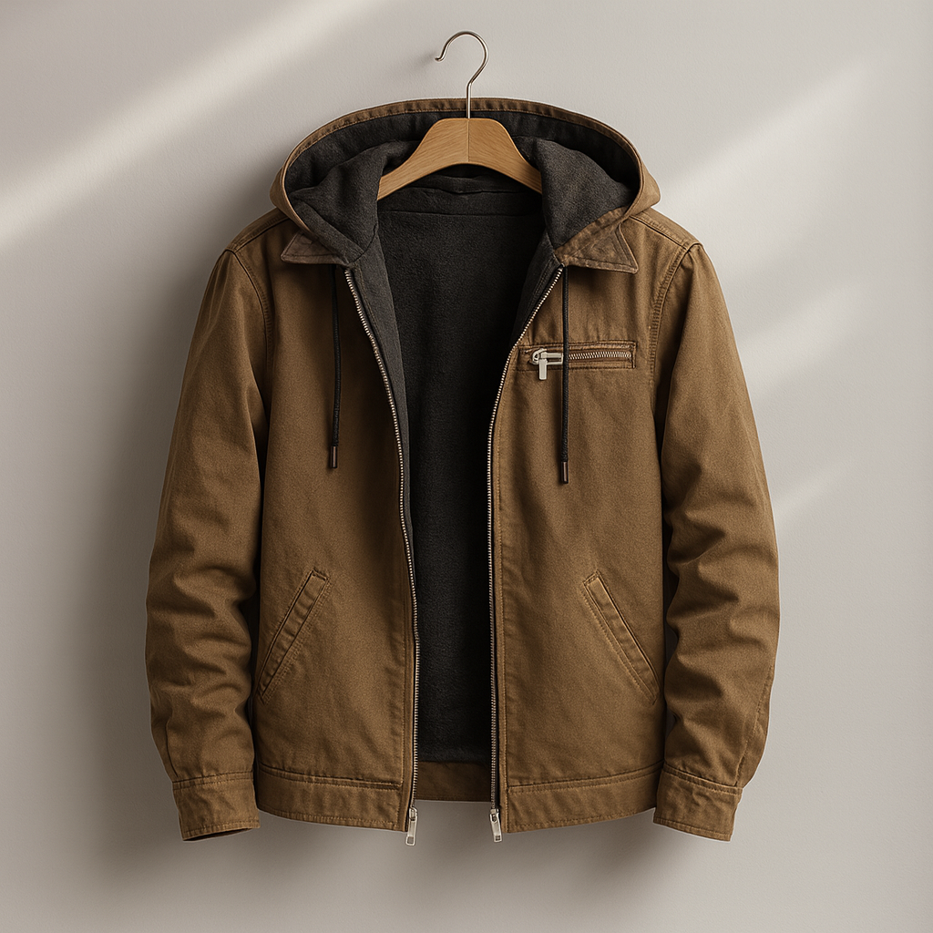 Finnley – Canvas Jacket with Cozy Sherpa Lining