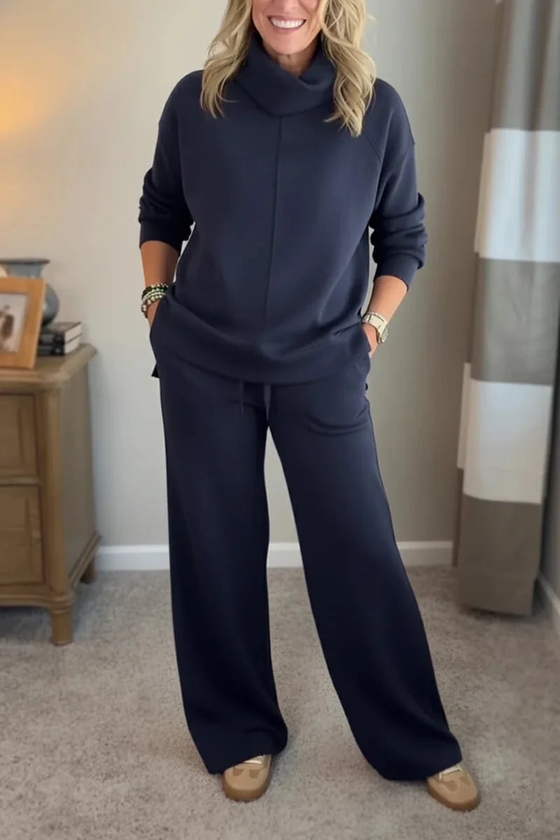 Quinn – Relaxed Turtleneck Two-Piece Ensemble
