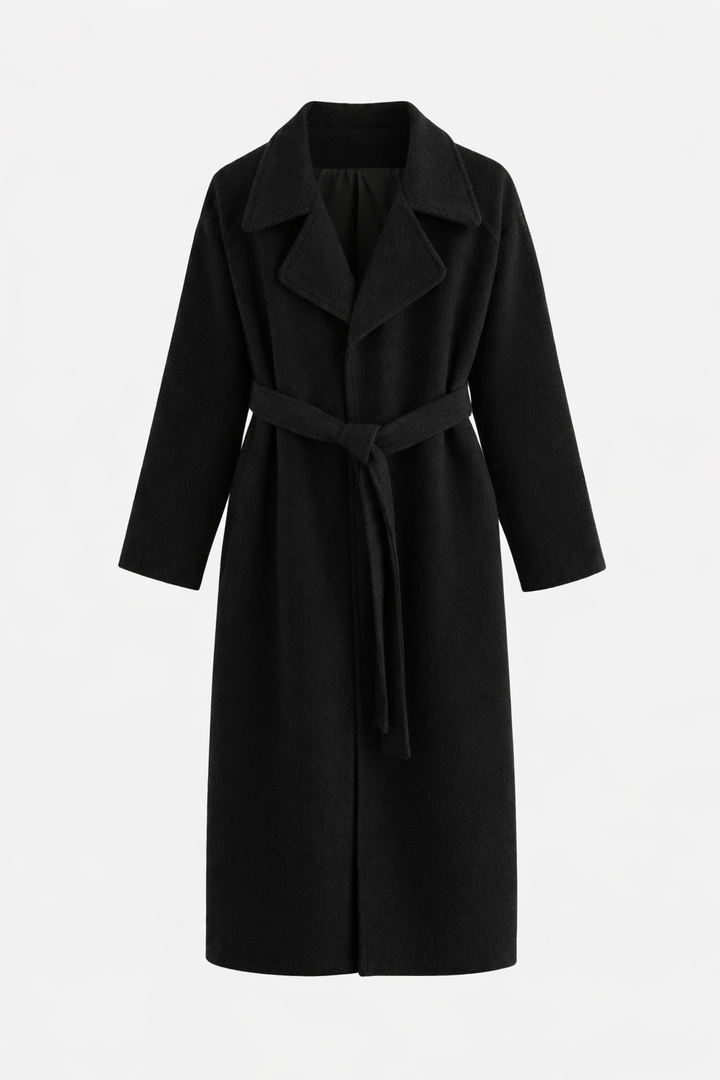Hayley - Chic Belted Long Coat
