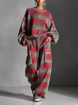 Elena - Stylish Graphic Two-Piece Ensemble