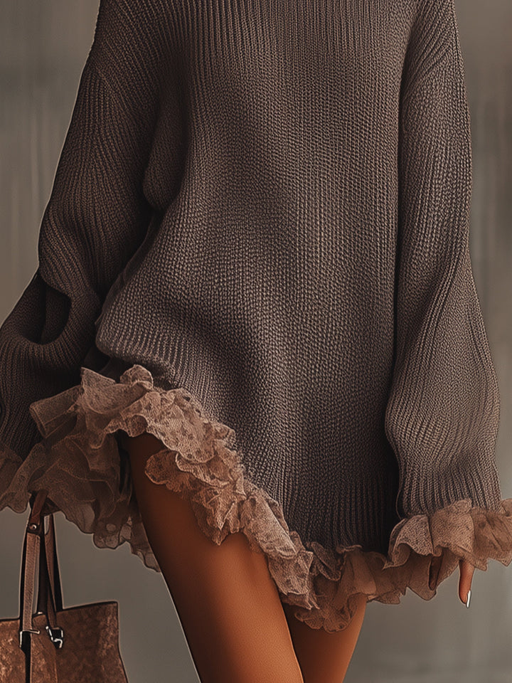 Ruffled Knit Dress by Hester