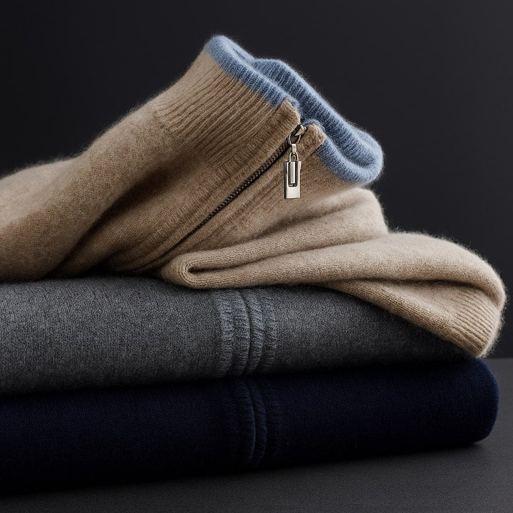 Isaac – Knitted Zip-Up Jacket