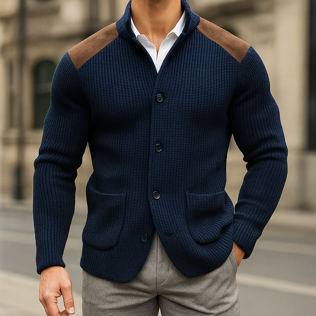 Matthew – Knit Blazer with Textured Finish