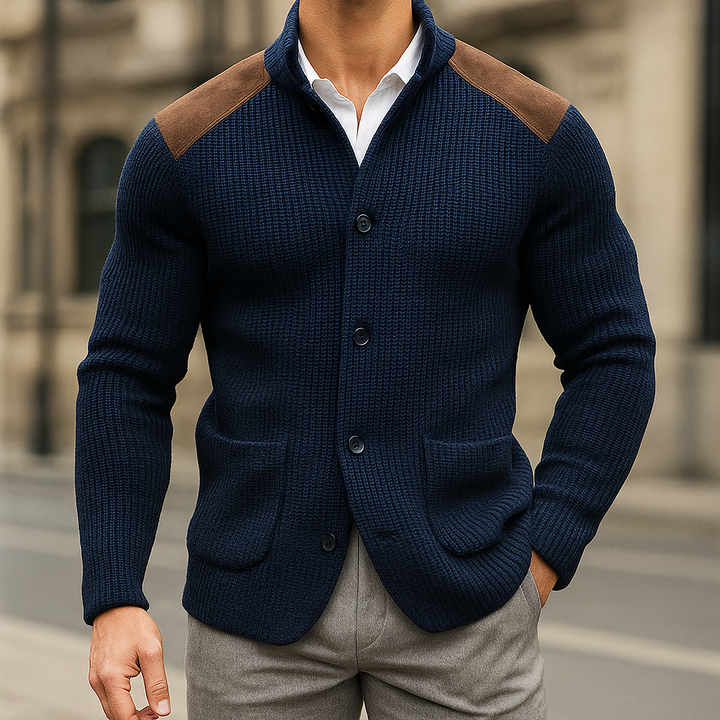 Matthew – Knit Blazer with Textured Finish