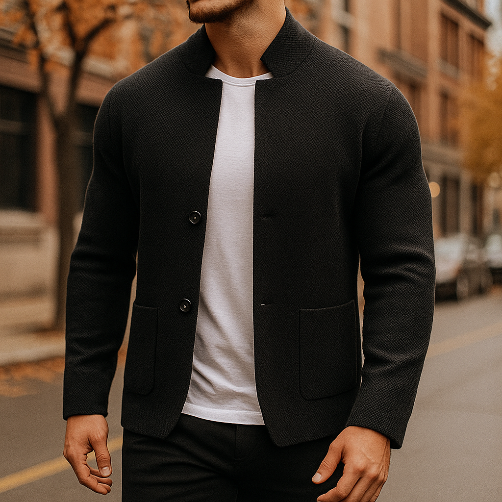 Simeon - Cozy Textured Knit Cardigan