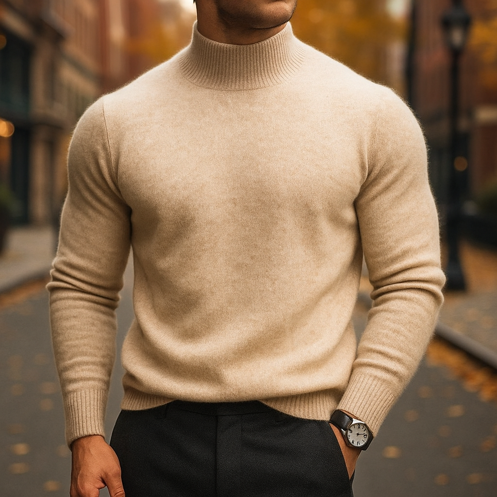 Owen - Luxury Merino Half Turtleneck
