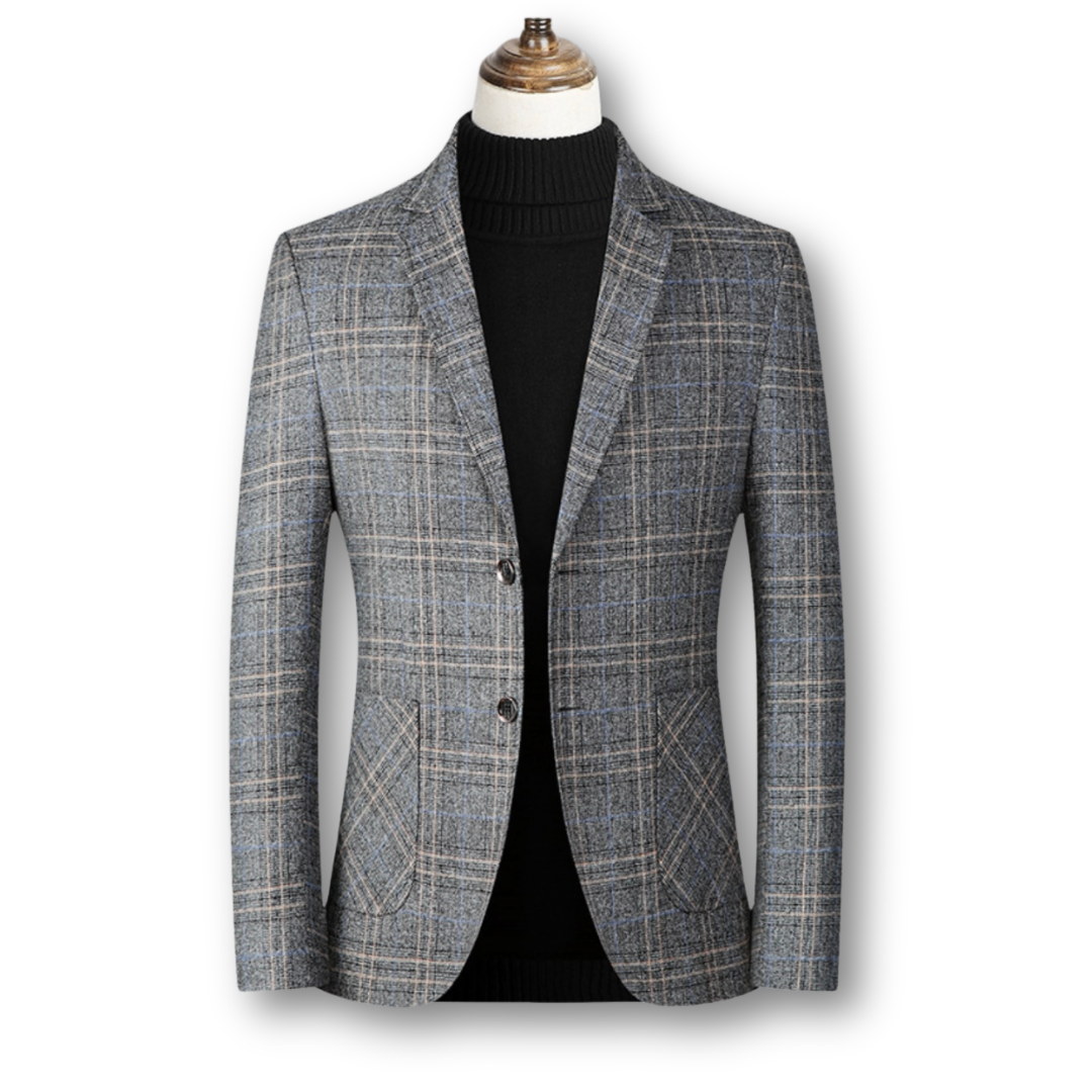 Bradley – Sophisticated Checkered Blazer