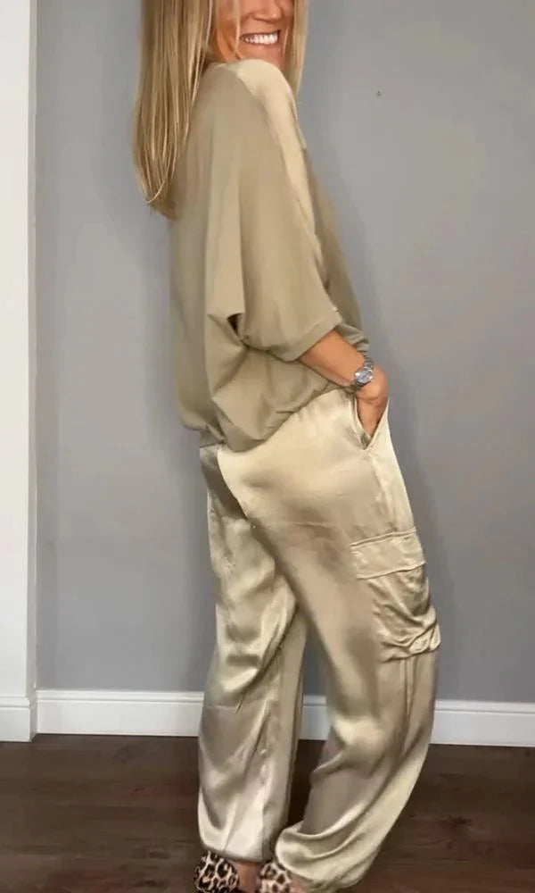 Margaret - Luxurious Satin Ensemble