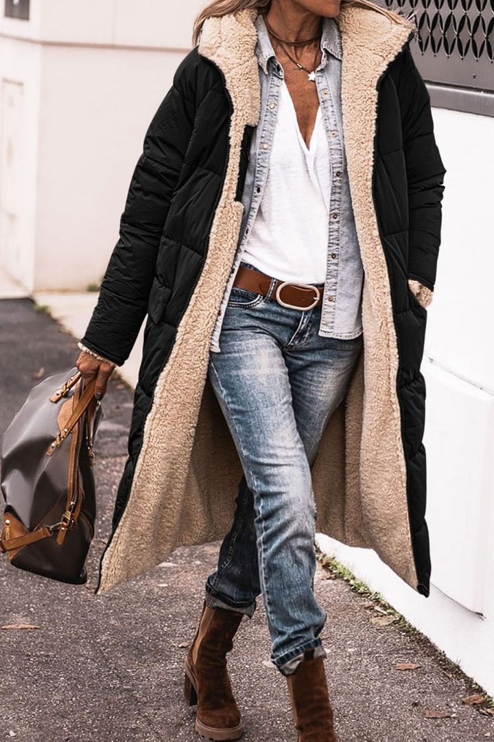 Amelia | Elegant Reversible Coat