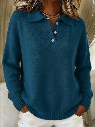 Harper – Cozy Knit Polo Sweater