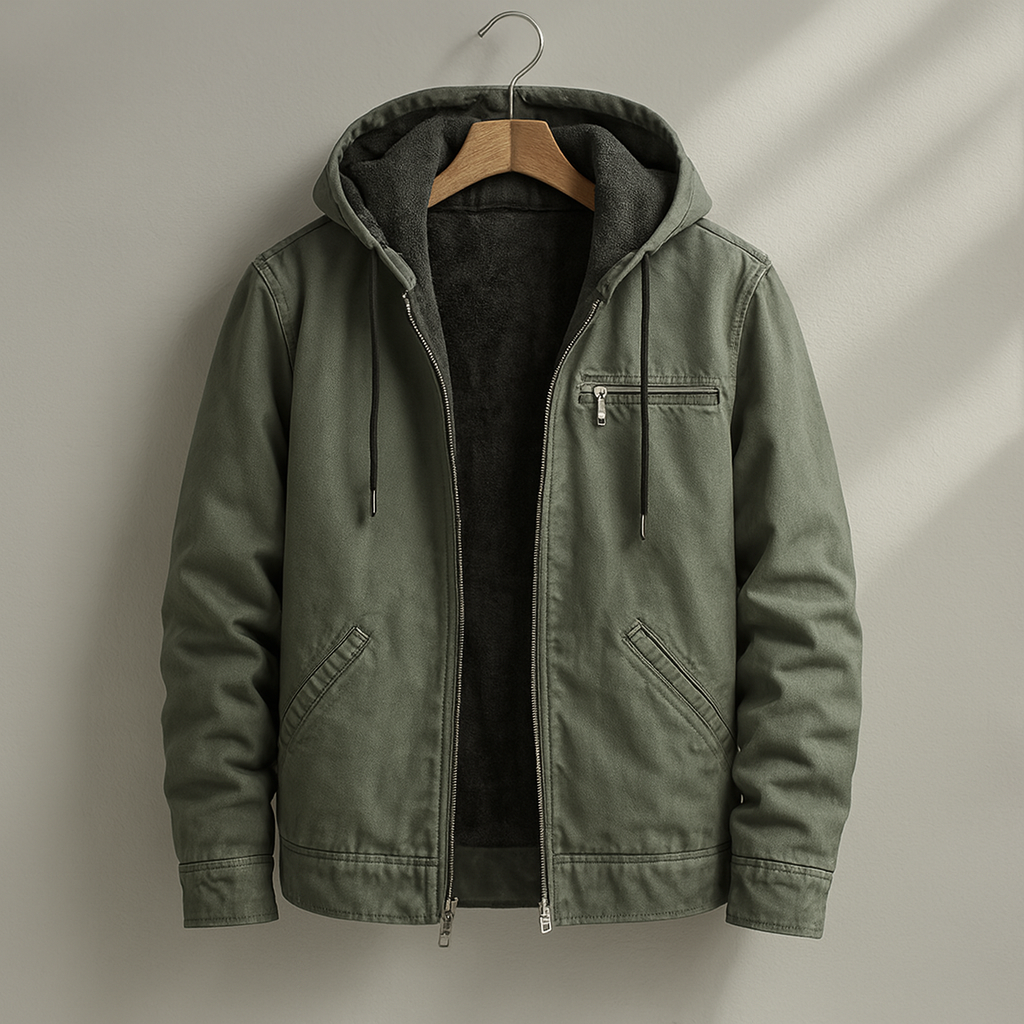 Percy – Sherpa-Lined Canvas Jacket
