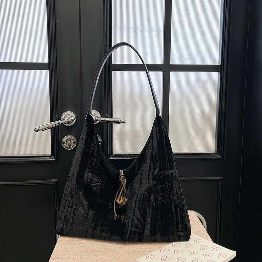 Velvet Crossbody Shoulder Bag