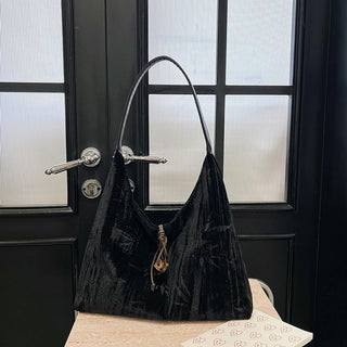 Velvet Crossbody Shoulder Bag