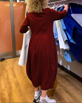 Jessica - Sophisticated Round Neck Dress