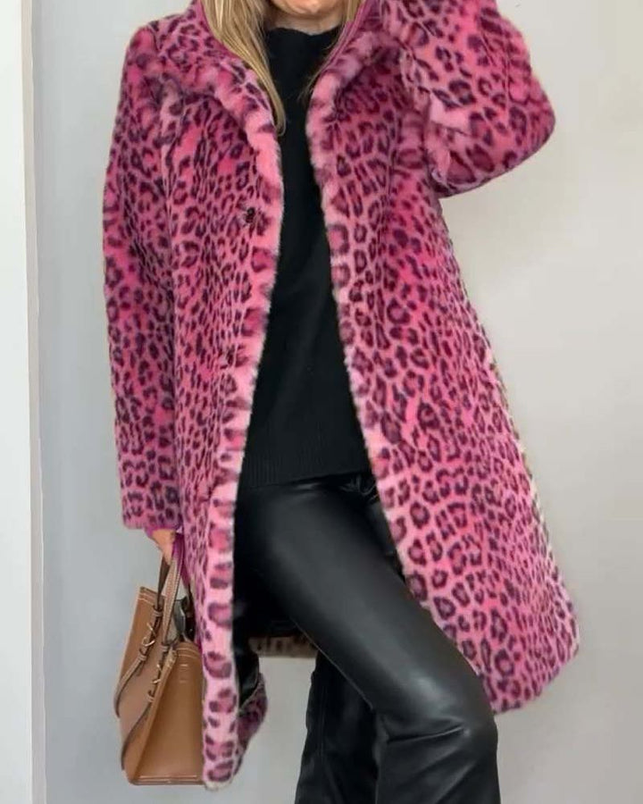 Chantelle - Sophisticated Leopard Print Coat
