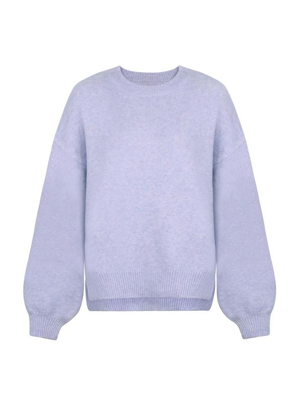 Edwina - Oversized Drop Shoulder Sweater with Split Hem