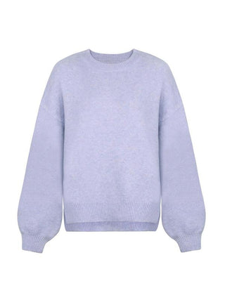 Edwina - Oversized Drop Shoulder Sweater with Split Hem